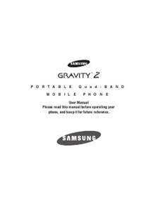 Samsung Galaxy Gravity 2 manual. Smartphone Instructions.